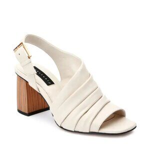 Sanctuary Regal Slouchy Asymmetric Sandal in Bone